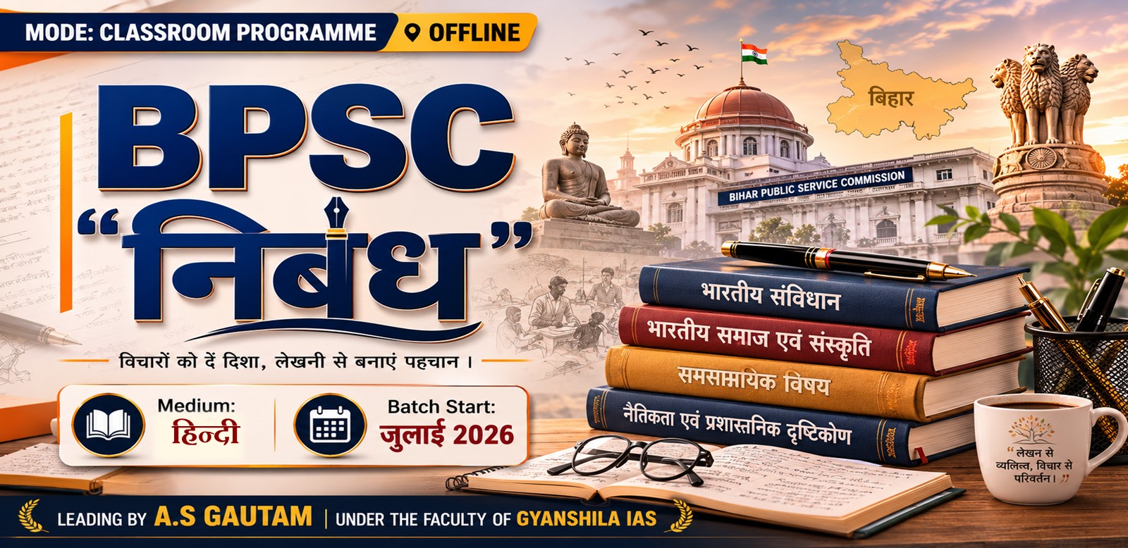BPSC "निबंध" Batch (Hindi - Offline)